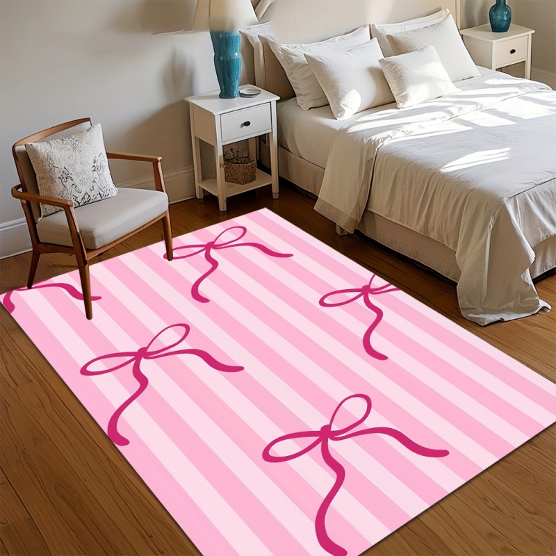 Commercial Ribbon Printing Machine - Tapis de sol antidérapant rose rayé