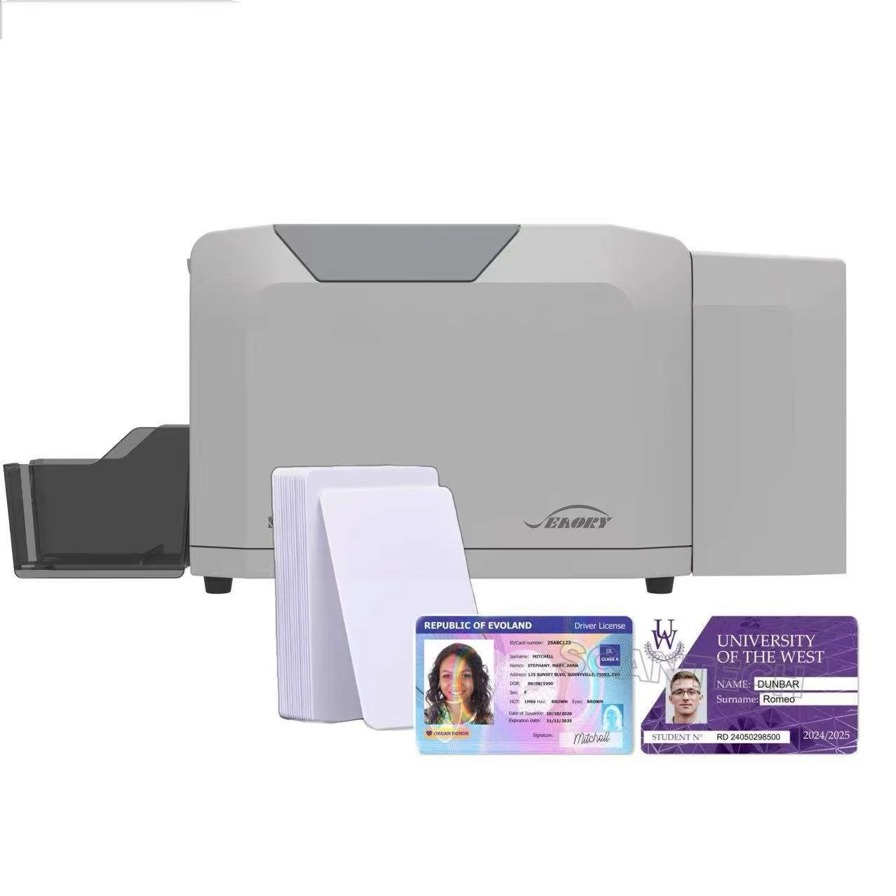 Commercial Ribbon Printing Machine - Imprimante de cartes d'identité en PVC